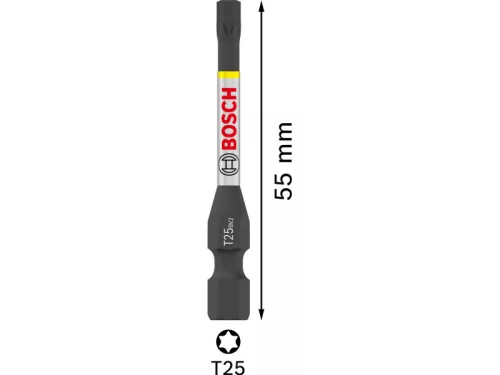 BOSCH PRO Impact bihegy T25 x 55 mm Tic Tac dobozban 1/4" Hex (15 db)
