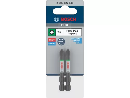 BOSCH PRO Impact bithegy PZ3 x 55 mm 1/4" (2 db)