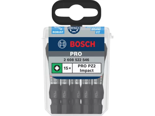 BOSCH PRO Impact bihegy PZ2 x 55 mm Tic Tac dobozban 1/4" Hex (15 db)