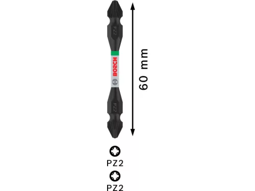 BOSCH PRO Impact bithegy kétvégű PZ2 x 65 mm