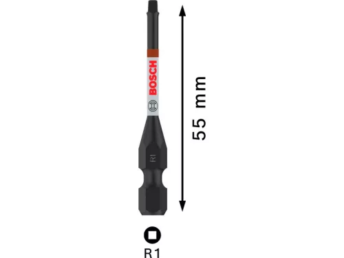 BOSCH PRO Impact bithegy R1 x 55 mm 1/4" Hex Robertson (2 db)