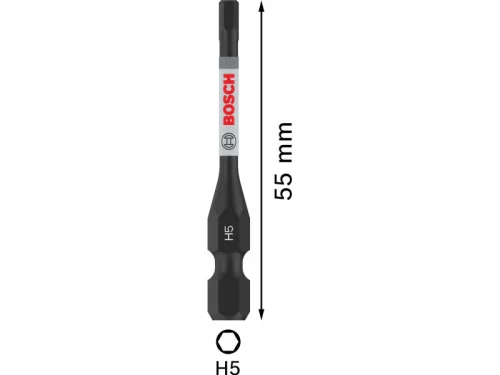 BOSCH PRO Impact bithegy H5 x 55 mm 1/4" Hex (2 db)