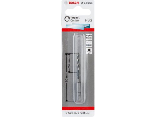 BOSCH Csigafúró 2,0 x 60/24 mm HSS bit befogású