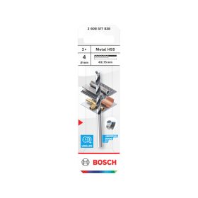 BOSCH Csigafúró 4,0 x 75/43 mm HSS DIN 338 (2 db)