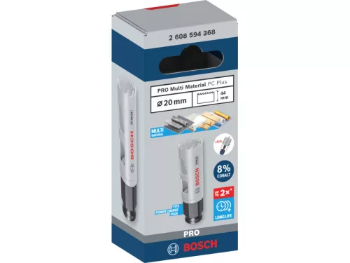 BOSCH PRO Körkivágó 20 mm (8% kobalttal) PC PLUS Multi Material