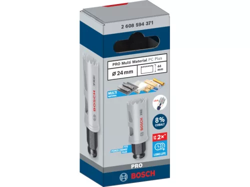 BOSCH PRO Körkivágó 24 mm (8% kobalttal) PC PLUS Multi Material