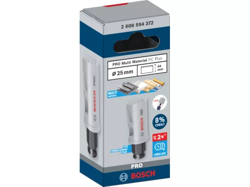 BOSCH PRO Körkivágó 25 mm (8% kobalttal) PC PLUS Multi Material