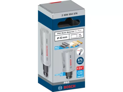 BOSCH PRO Körkivágó 32 mm (8% kobalttal) PC PLUS Multi Material