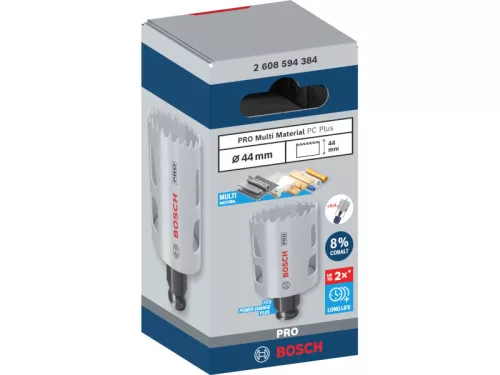 BOSCH PRO Körkivágó 44 mm (8% kobalttal) PC PLUS Multi Material