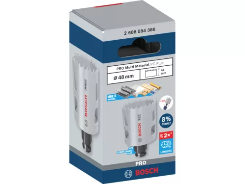 BOSCH PRO Körkivágó 48 mm (8% kobalttal) PC PLUS Multi Material