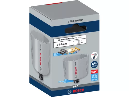 BOSCH PRO Körkivágó 60 mm (8% kobalttal) PC PLUS Multi Material