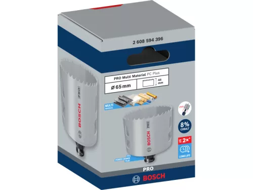 BOSCH PRO Körkivágó 65 mm (8% kobalttal) PC PLUS Multi Material