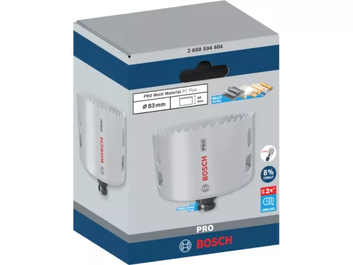 BOSCH PRO Körkivágó 83 mm (8% kobalttal) PC PLUS Multi Material