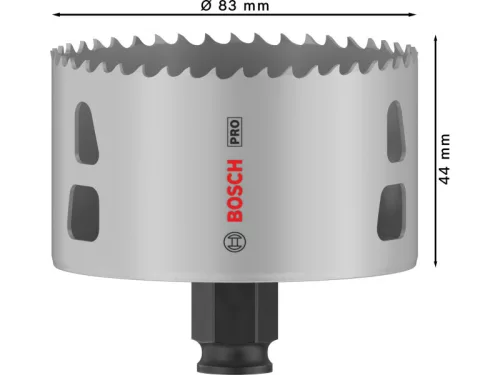 BOSCH PRO Körkivágó 83 mm (8% kobalttal) PC PLUS Multi Material