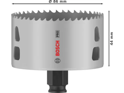 BOSCH PRO Körkivágó 86 mm (8% kobalttal) PC PLUS Multi Material