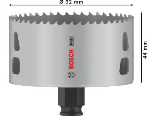 BOSCH PRO Körkivágó 92 mm (8% kobalttal) PC PLUS Multi Material