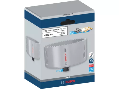 BOSCH PRO Körkivágó 102 mm (8% kobalttal) PC PLUS Multi Material