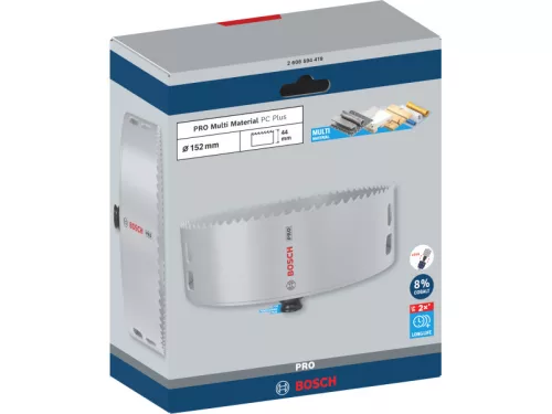 BOSCH PRO Körkivágó 152 mm (8% kobalttal) PC PLUS Multi Material