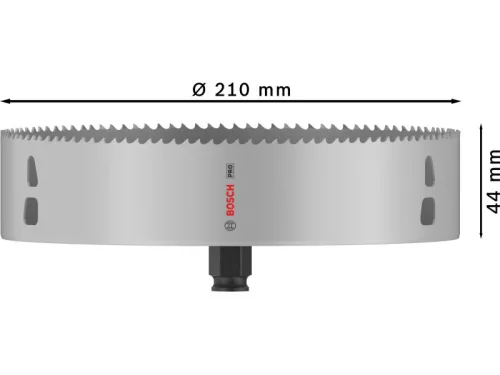 BOSCH PRO Körkivágó 210 mm (8% kobalttal) PC PLUS Multi Material