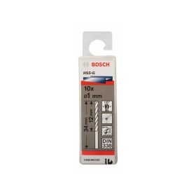 BOSCH Csigafúró 1,0 x 34/12 mm 135° HSS-G DIN 338 (10 db)