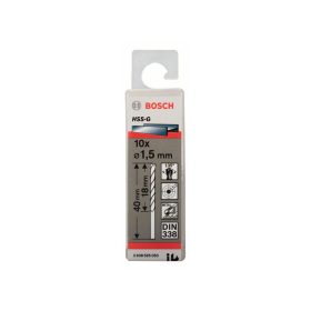 BOSCH Csigafúró 1,5 x 40/18 mm 135° HSS-G DIN 338 (10 db)