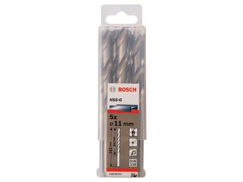 BOSCH Csigafúró 11,0 x 142/94 mm 135° HSS-G DIN 338 (5 db)