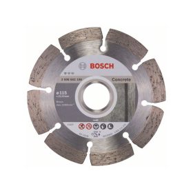   BOSCH Gyémánt vágókorong 115 x 1,6 x 10 x 22,2 mm szegmentált Standard for Concrete