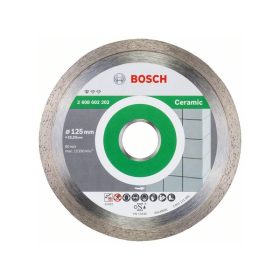   BOSCH Gyémánt vágókorong 125 x 1,6 x 7,0 x 22,2 mm folytonos Standard for Ceramic