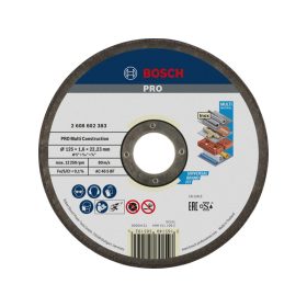   BOSCH PRO Vágókorong Multi Material 125 x 1,6 x 22,2 mm AC 46 S BF (oSa)