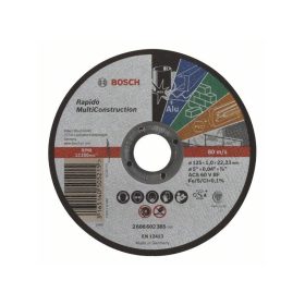   BOSCH Vágókorong 125 x 1,0 x 22,2 mm egyenes ACS 60 V BF Rapido Multi Construction