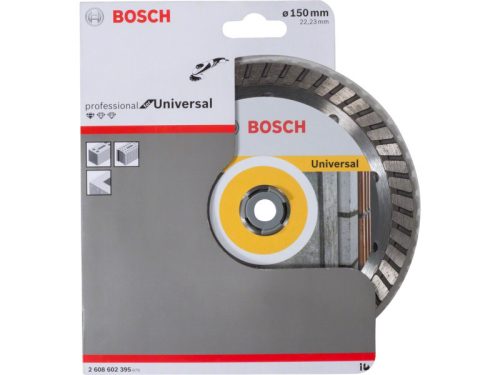 BOSCH Gyémánt vágókorong 150 x 2,5 x 10 x 22,2 mm turbo Standard for Universal