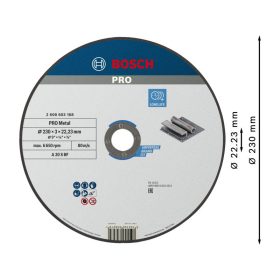 BOSCH PRO Vágókorong fémre 230 x 3,0 x 22,2 mm A 30 S BF