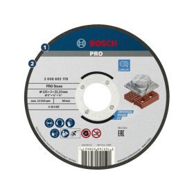 BOSCH PRO Vágókorong kőre 125 x 3,0 x 22,2 mm C 30 S BF