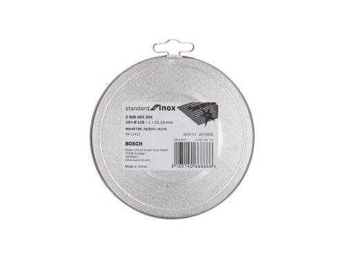 BOSCH Vágókorong fémre 115 x 1,0 x 22,2 mm inox egyenes WA 60 T BF Rapido fémdobozban (10 db)
