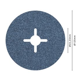   BOSCH PRO Fíbertárcsa fémre 125 x 22,2 mm / P60 cirkónium-oxid