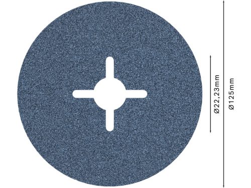 BOSCH PRO Fíbertárcsa fémre 125 x 22,2 mm / P80 cirkónium-oxid