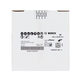 BOSCH Fíbertárcsa fémre 125 x 22,2 mm / P36