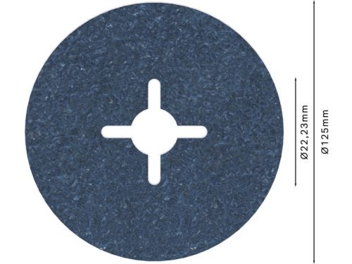 BOSCH PRO Fíbertárcsa fémre 125 x 22,2 mm / P36 cirkónium-oxid