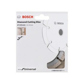   BOSCH Gyémánt vágókorong 115 x 2,0 x 7,0 x 22,2 mm szegmentált ECO for Universal