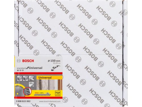 BOSCH Gyémánt vágókorong 150 x 2,4 x 10 x 22,2 mm szegmentált Standard for Universal (10 db)