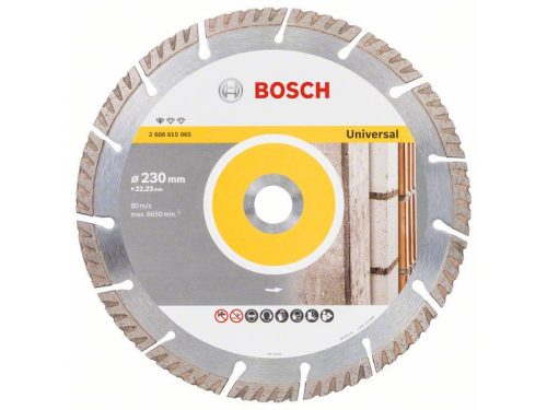BOSCH Gyémánt vágókorong 230 x 2,6 x 10 x 22,2 mm szegmentált Multi Material
