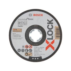   BOSCH Vágókorong fémre 125 x 1,0 x 22,2 mm inox egyenes WA 60 T BF X-LOCK