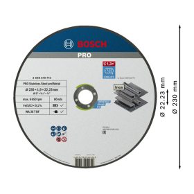   BOSCH PRO Vágókorong inox/fémre 230 x 1,9 x 22,2 mm WA 36T BF