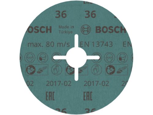 BOSCH PRO Fíbertárcsa inoxhoz 125 x 22,2 mm / P36 kerámia csemcsés