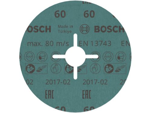 BOSCH PRO Fíbertárcsa inoxhoz 125 x 22,2 mm / P60 kerámia csemcsés