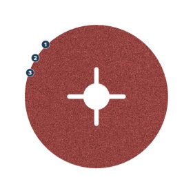   BOSCH PRO Fíbertárcsa inoxhoz 125 x 22,2 mm / P80 kerámia csemcsés