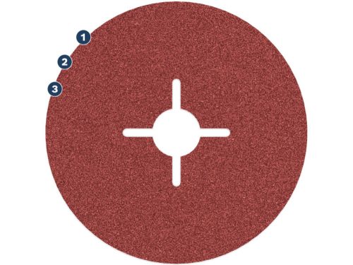 BOSCH PRO Fíbertárcsa inoxhoz 125 x 22,2 mm / P80 kerámia csemcsés