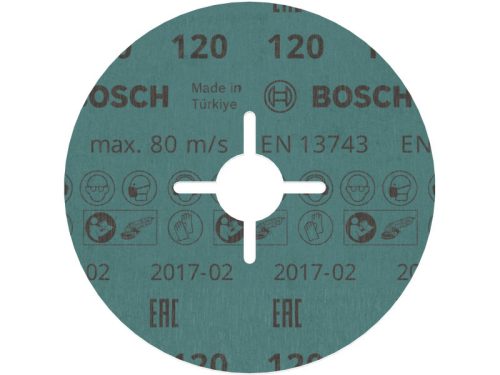 BOSCH PRO Fíbertárcsa inoxhoz 125 x 22,2 mm / P120 kerámia csemcsés