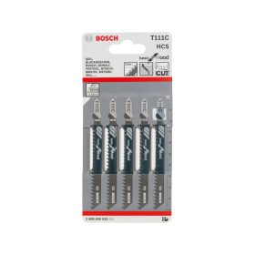 BOSCH Dekopírfűrészlap fához T 111 C 100/3,0 mm (5 db)