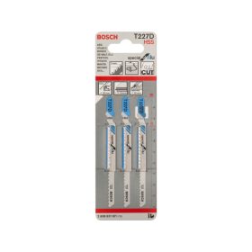   BOSCH Dekopírfűrészlap alumíniumhoz T227D 100/3,0 mm HSS (3 db)